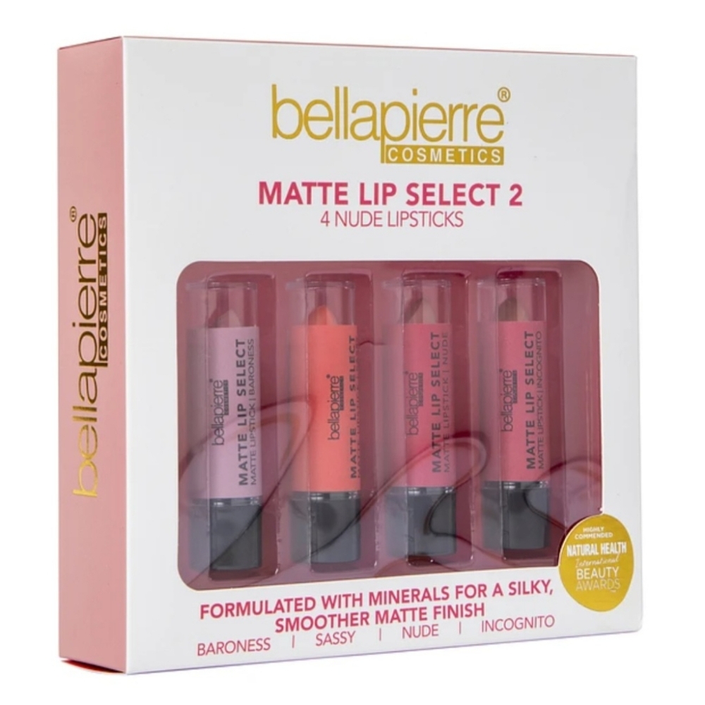 Bella Pierre Matte 4 Nude Lipsticks Gift Box